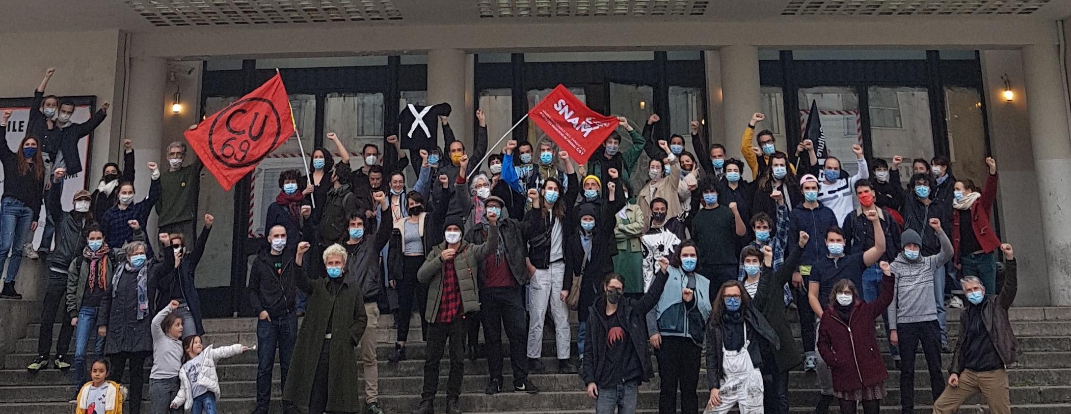 Solidarity canteen in support of the occupations of the TNP Villeurbanne and the Opéra de Lyon